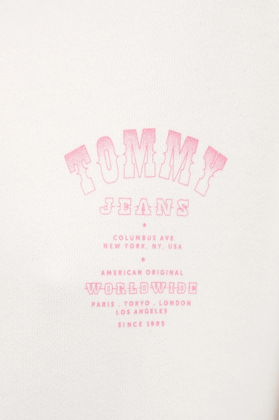 Tommy Jeans pamut melegítőfelső DW0DW21785 bézs