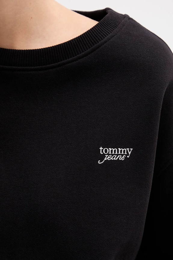 Μπλούζα Tommy Jeans μαύρο DW0DW21961