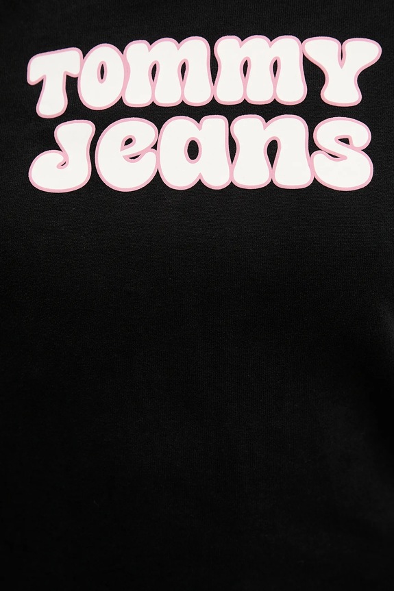Tommy Jeans pamut melegítőfelső DW0DW21962 fekete