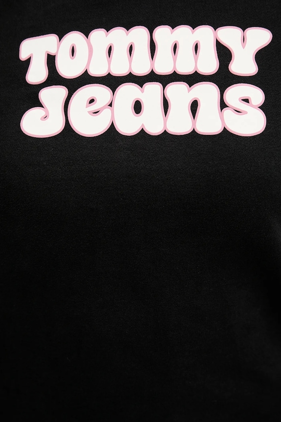Tommy Jeans pamut melegítőfelső DW0DW21962 fekete