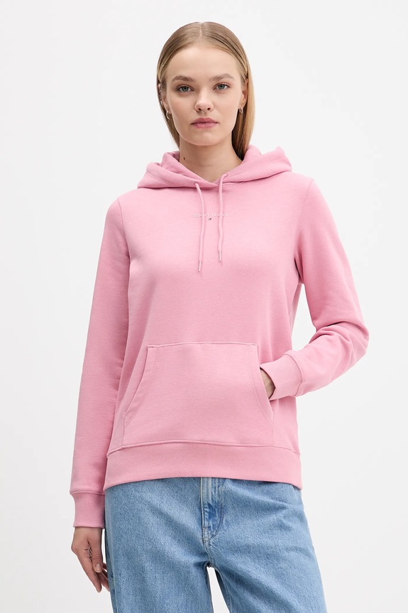 Tommy Jeans felső nyomtatásos rózsaszín DW0DW21963