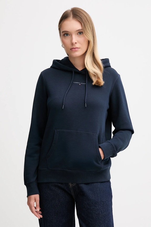 Tommy Jeans bluza z kapturem granatowy DW0DW21963