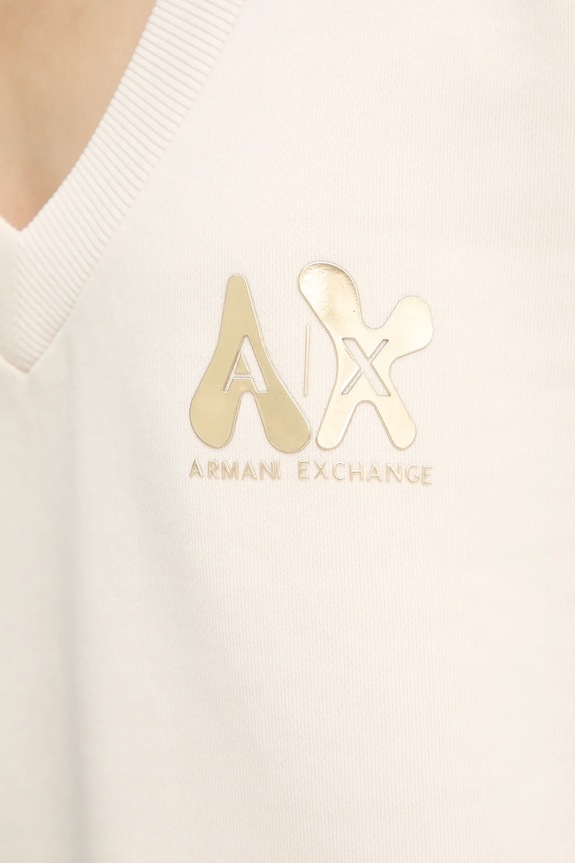 Pamučna dukserica Armani Exchange XW001461.AF16192 bež