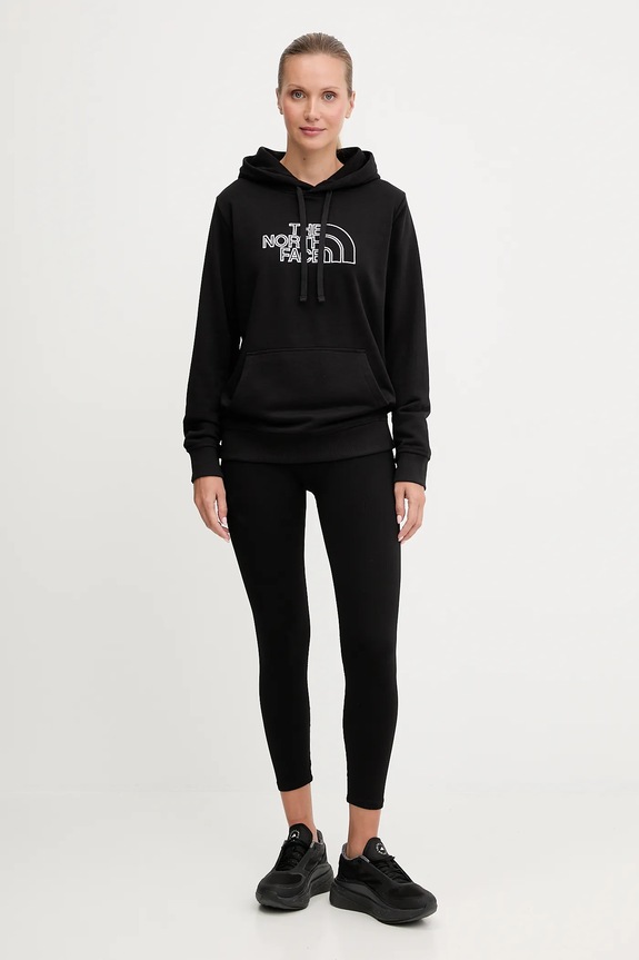 The North Face bluză Drew Peak Light NF0A8C1DKY41 negru AW25