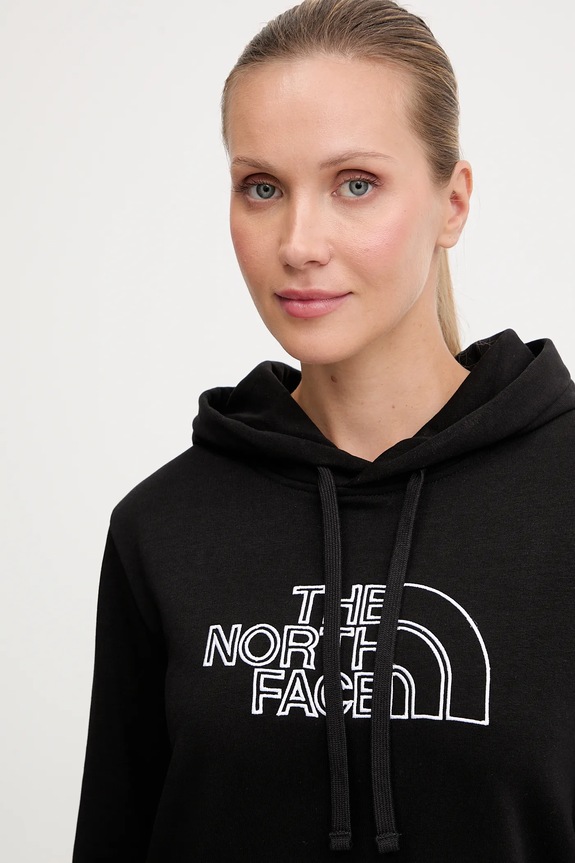 The North Face bluză Drew Peak Light negru NF0A8C1DKY41