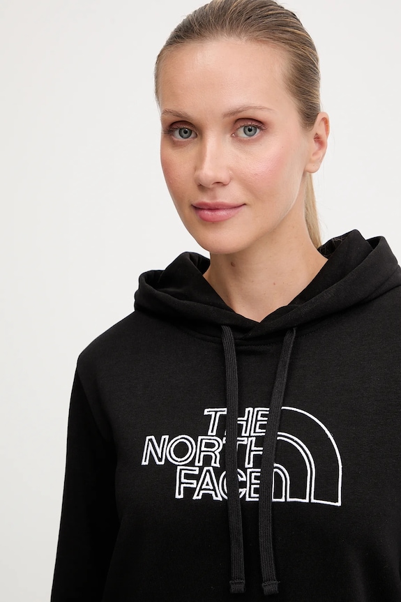 The North Face bluză Drew Peak Light negru NF0A8C1DKY41