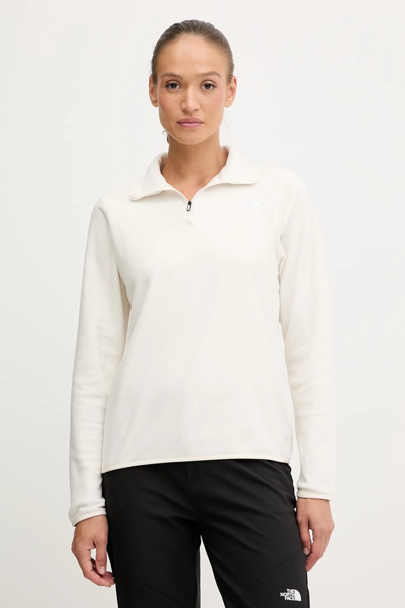 Outdoorová mikina The North Face bez kapucne béžová NF0A8D2JQLI1