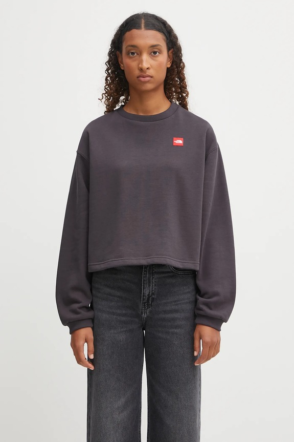 The North Face felpa Redbox applique grigio NF0A8EFY0SA1
