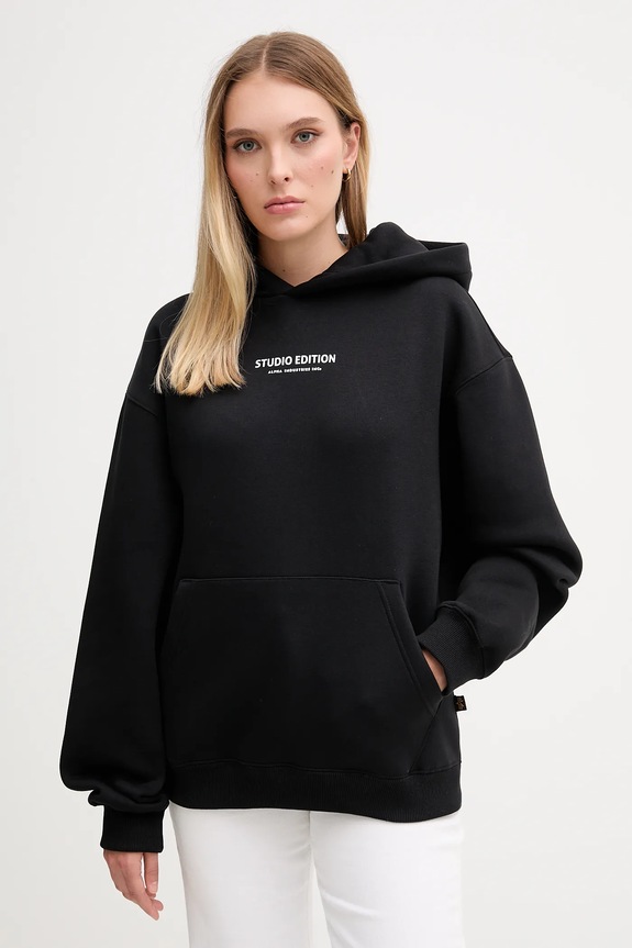 Ρούχα Μπλούζα Alpha Industries 156042.03 μαύρο