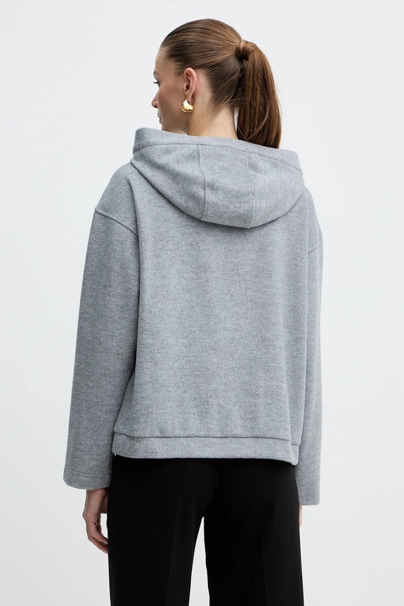 Îmbrăcăminte Weekend Max Mara hanorac din amestec de lână OSCURI 2525926012600 gri