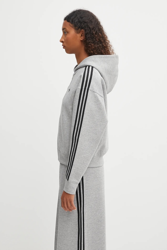 adidas Originals sweatshirt Spacer 3S Fz JY2620 gray AW25