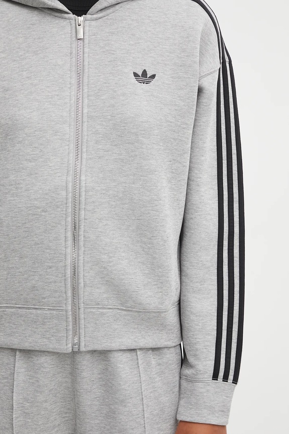 adidas Originals sweatshirt Spacer 3S Fz gray JY2620
