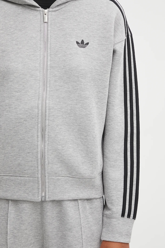 adidas Originals sweatshirt Spacer 3S Fz gray JY2620