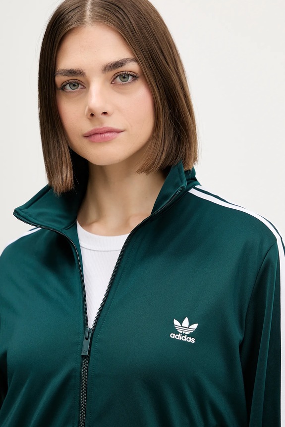 adidas Originals sweatshirt Firebird Tt green JX1484