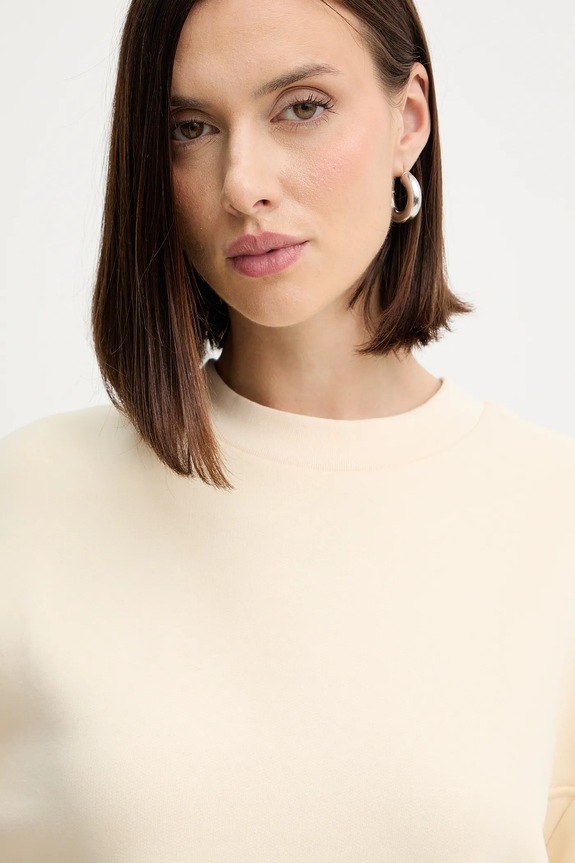 Βαμβακερή μπλούζα Patrizia Pepe μπεζ 2M4494.J079