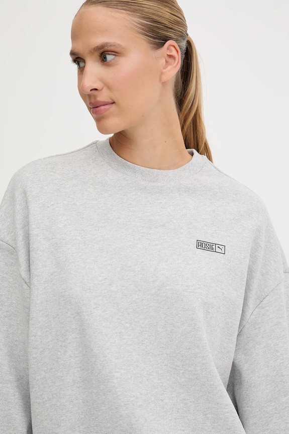 Bavlnená mikina Puma PUMA x ROSÉ sivá 633803