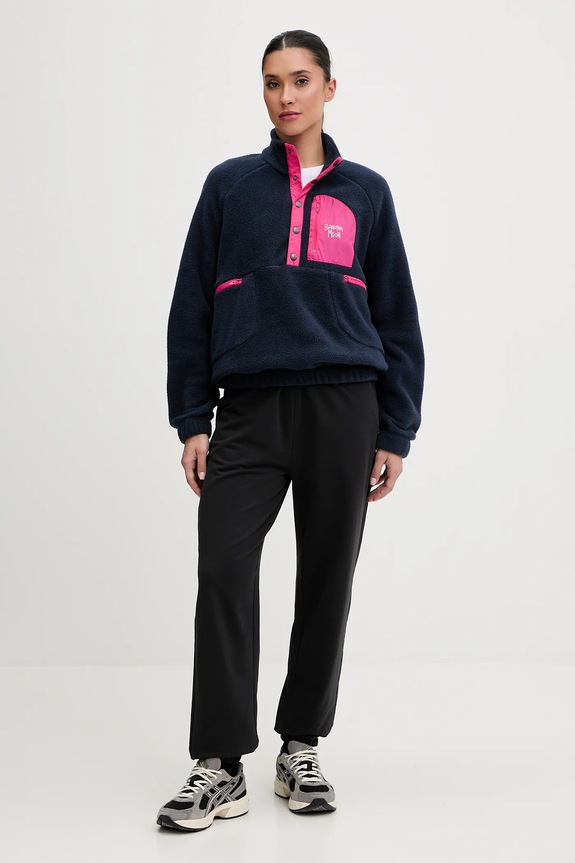 Fleecová mikina Banana Moon Hillside NUZZLE.HILLSIDE námořnická modř AW25