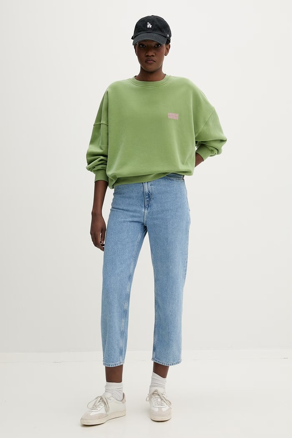 American Vintage кофта жіноча бавовняна PLI03C зелений SS26