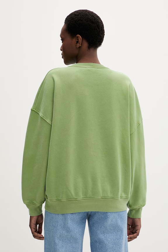 Одежда American Vintage кофта женская из хлопка PLI03C зелёный