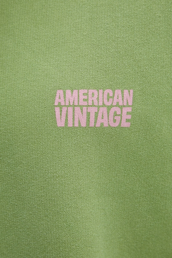 American Vintage кофта женская из хлопка PLI03C зелёный