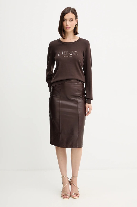 Liu Jo maglione TF5248.MS63L marrone AW25