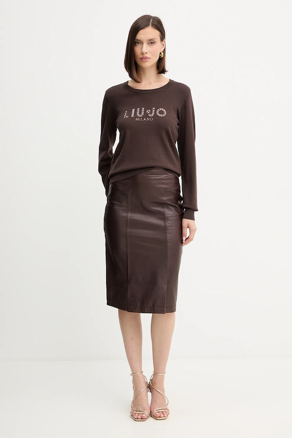 Liu Jo maglione TF5248.MS63L marrone AW25