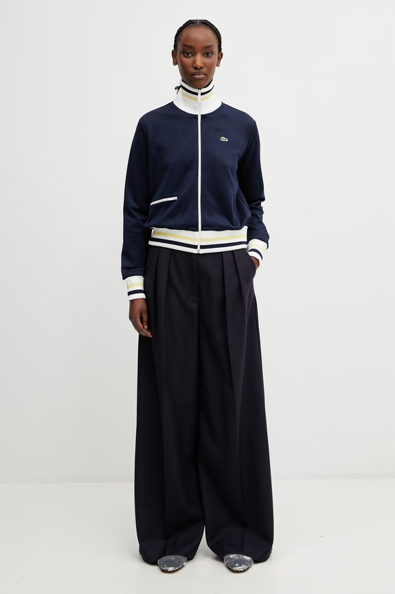 Lacoste ženski pulover SF5252 mornarsko modra