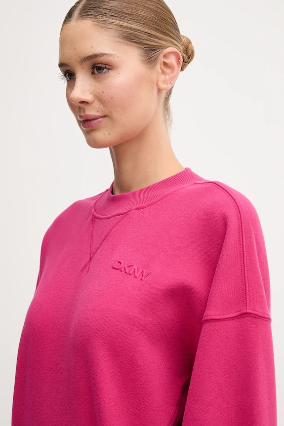 Хлопковая кофта Dkny розовый DP5T1406