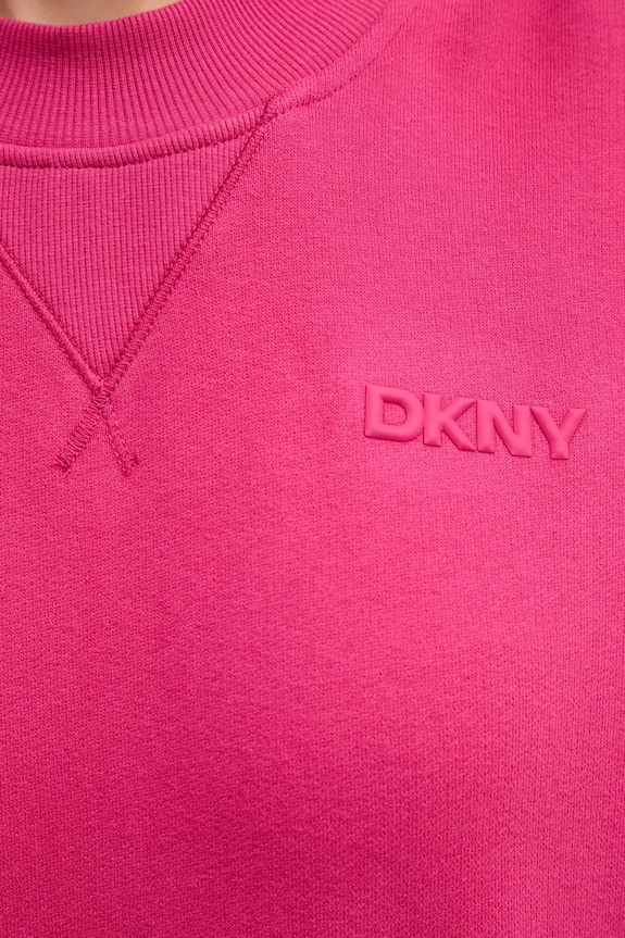 Хлопковая кофта Dkny DP5T1406 розовый
