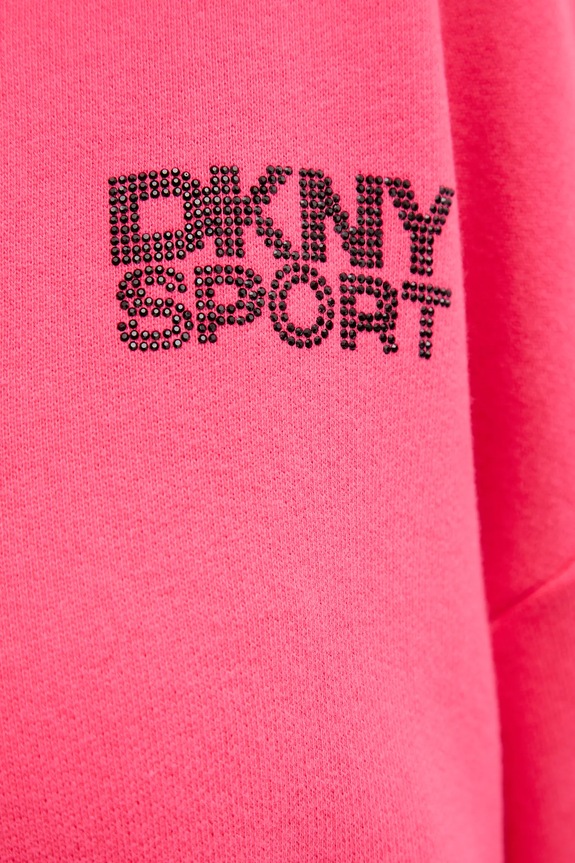 Бавовняна кофта Dkny DP5T1279 рожевий