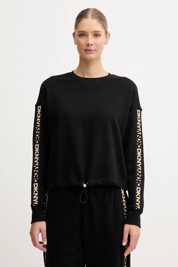 Хлопковая кофта Dkny без капюшона чёрный DP5T1414