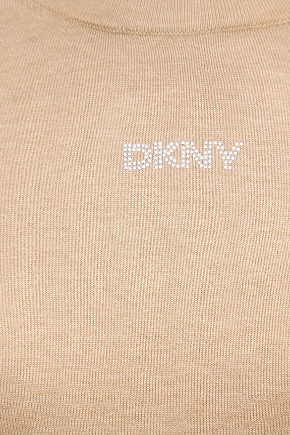 Dkny sweter DJ5R0743 beżowy