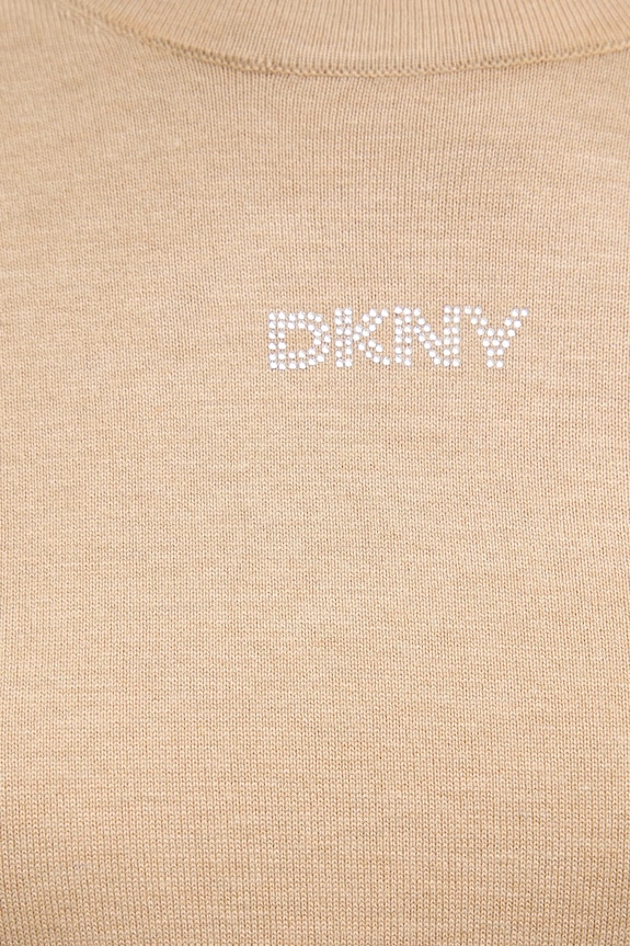 Dkny sweter DJ5R0743 beżowy