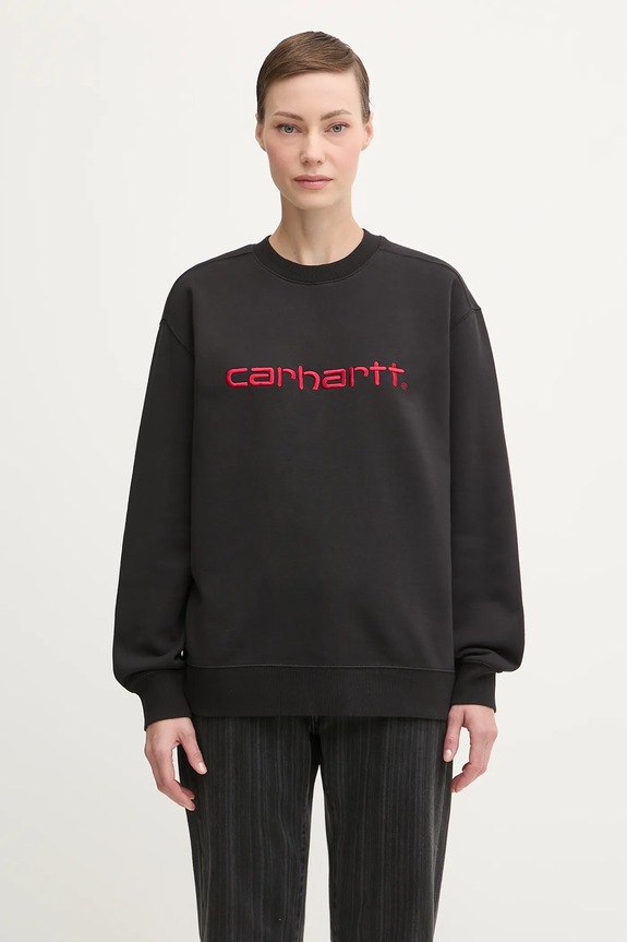 Mikina Carhartt WIP W' Carhartt Sweat nášivka černá I033647.31YXX