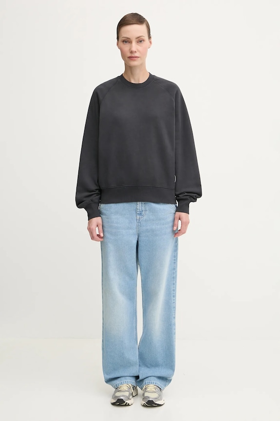 Carhartt WIP cotton sweatshirt W’ Hudson Sweat I035136.895F black
