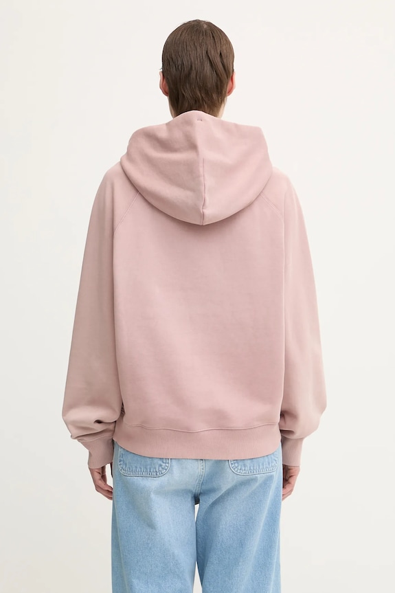 Clothing Carhartt WIP cotton sweatshirt W’ Hooded Hudson I035137.1XF5F pink