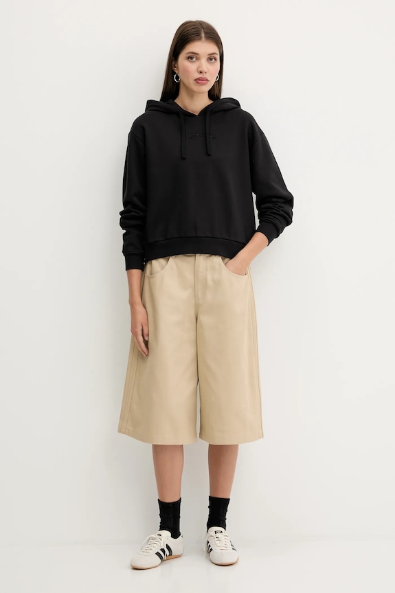 Bavlněná mikina Vans VN000RAHBLK1 černá AW25