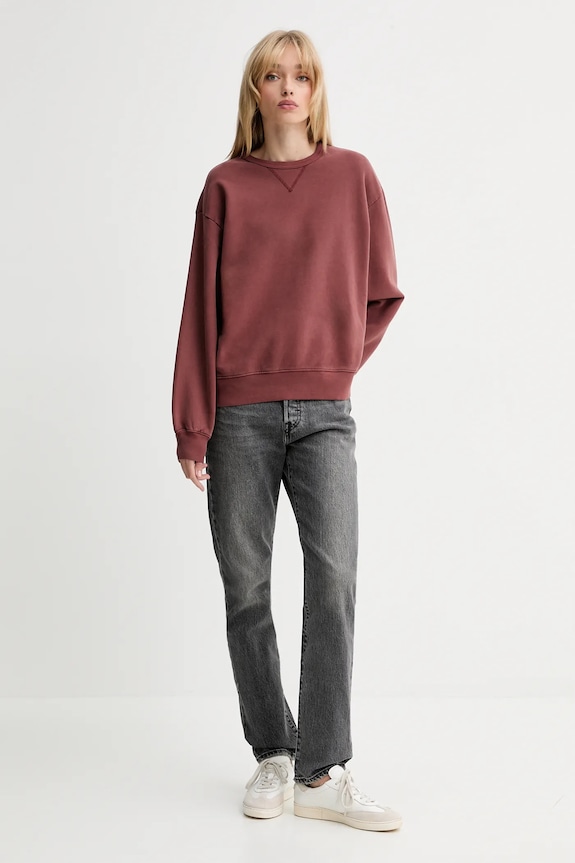Levi's hanorac de bumbac A8789.0024 rosu AW25