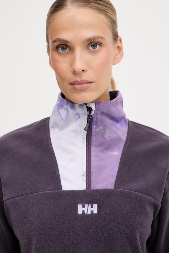 Fleecová mikina Helly Hansen DAYBREAKER fialová 49561