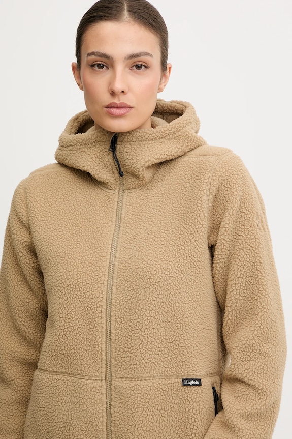 Haglöfs bluza polarowa Funäs brązowy 607818