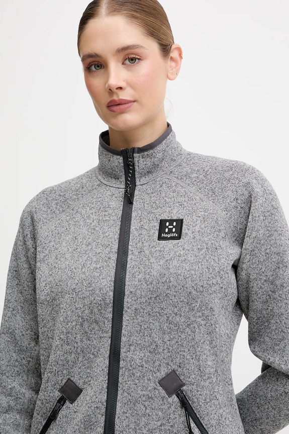 Outdoorová mikina Haglöfs Risberg sivá 607384