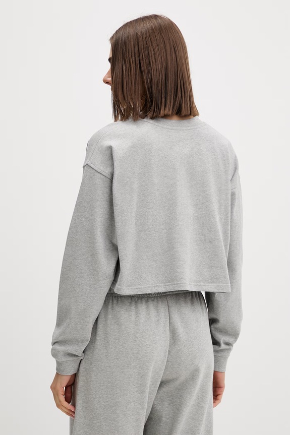 Oblečenie Calvin Klein Underwear mikina loungwear dámska bavlnená LV00QS7516 sivá