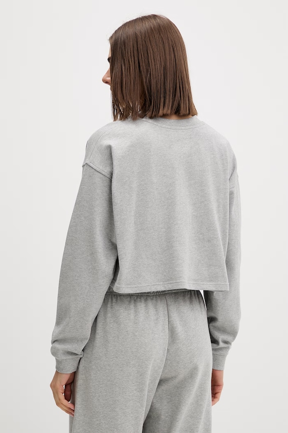 Oblečenie Calvin Klein Underwear mikina loungwear dámska bavlnená LV00QS7516 sivá
