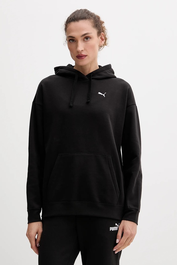 Mikina Puma s kapucňou čierna 684976