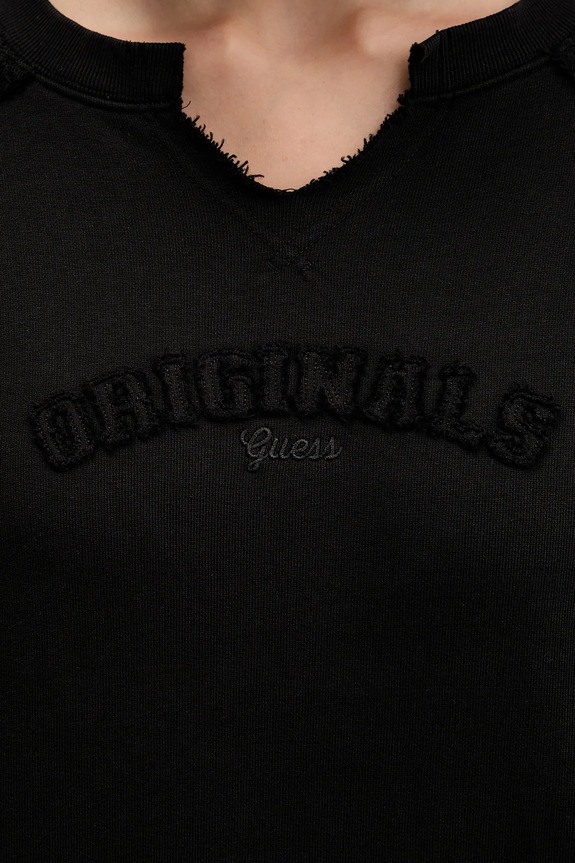 Памучен суичър Guess Originals W5BQ27.KCPR1 черен