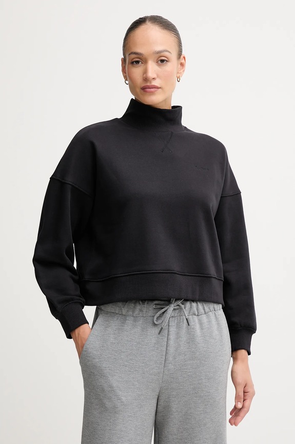 Pepe Jeans bluză uni negru PL5800007