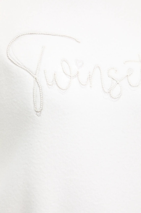 Pulover s primesjo volne Twinset 252LL3EAA bela