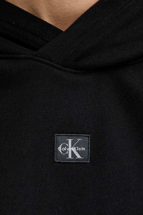 Βαμβακερή μπλούζα Calvin Klein Jeans LV047D232G μαύρο