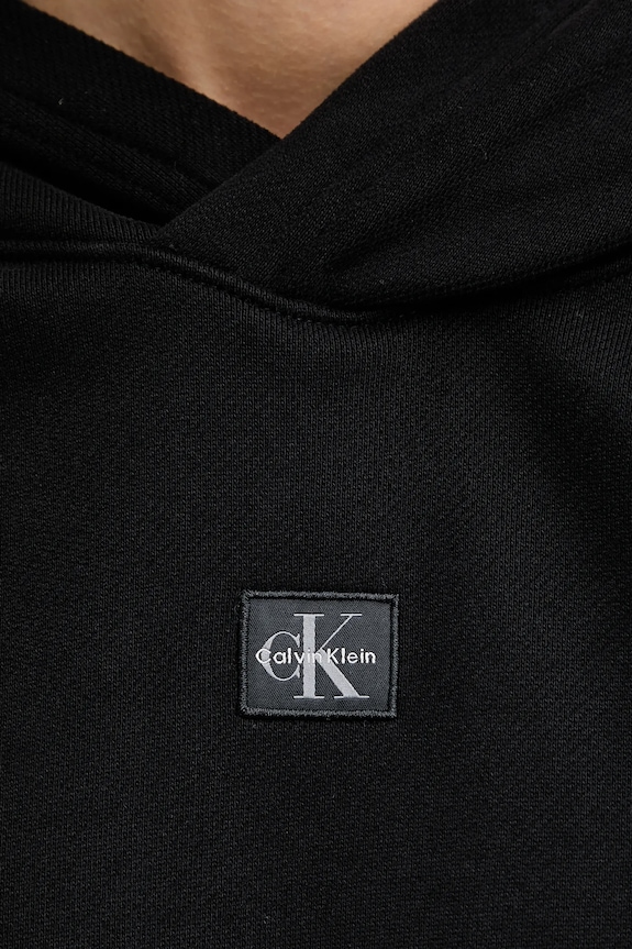 Βαμβακερή μπλούζα Calvin Klein Jeans LV047D232G μαύρο