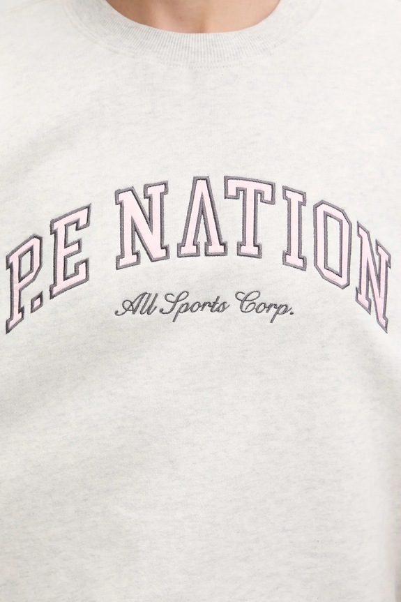 Bombažen pulover P.E Nation Heritage 253F115 siva